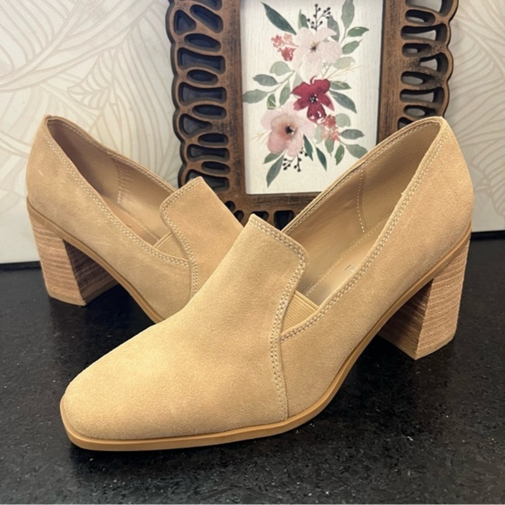 Joie Wavenly Suede Block Heel 8.5 - Picture 1 of 7